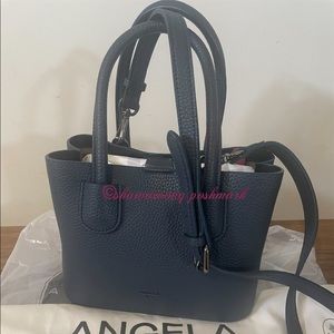 Angela Roi Cher Micro Navy Crossbody Strap